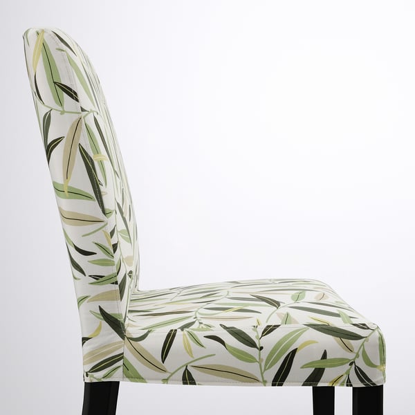 BERGMUND Chair black/Fågelfors multicolour IKEA