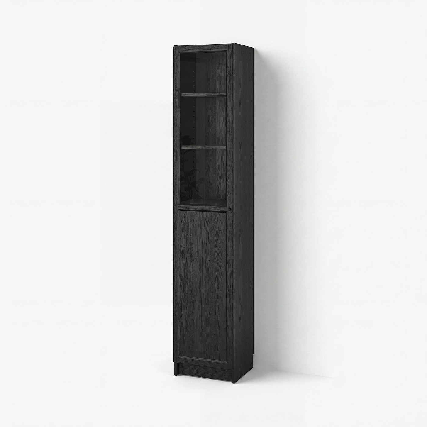 BILLY / OXBERG bookcase with panel/glass door