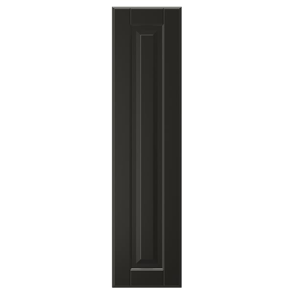 Black BODBYN cabinet door with beveled edge.