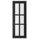 A BODBYN black glass door with a beveled frame and tempered glass, featuring a classic and sophisticated design.