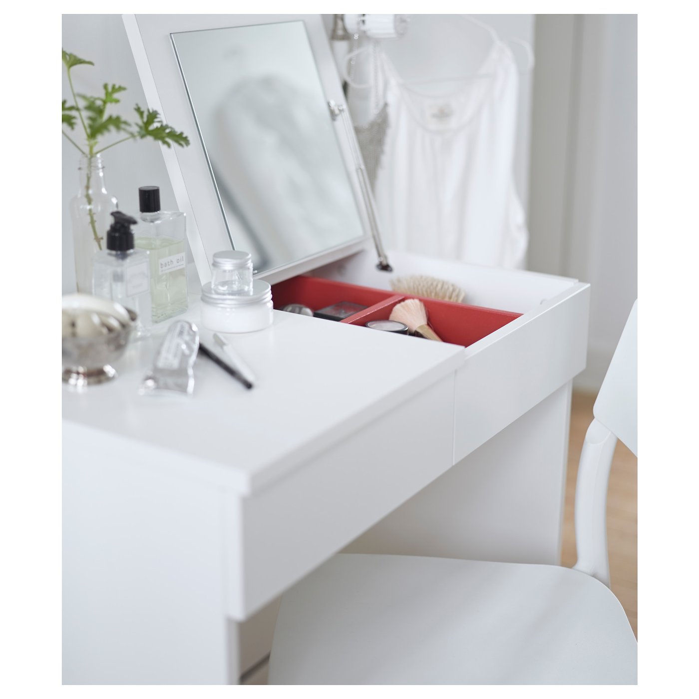 IKEA BRIMNES ブリムネス ドレッシングテーブル, ホワイト BRIMNES Dressing table, white, 70x42 cm - IKEA