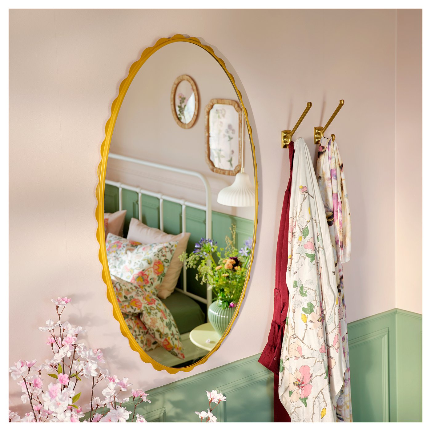 DAGGKAPRIFOL mirror, dark yellow, 60x100 cm - IKEA