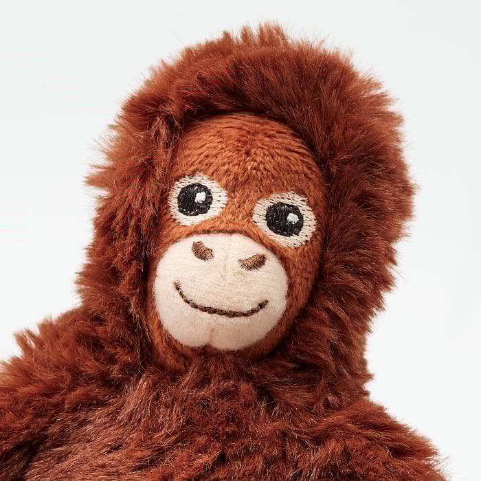 Mini DJUNGELSKOG orangutan plush toy from IKEA
