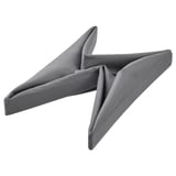 Grey DRÖNA fabric lid for 33x38 cm boxes, made of polyester, folded neatly.