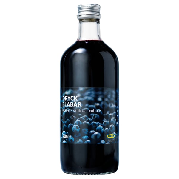 DRYCK BLÅBÄR Blueberry syrup IKEA