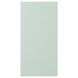 A pale grey-green ENHET cabinet door with a smooth finish.