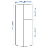 Illustration with measurements for the product: ENHET.