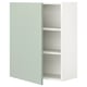 Green ENHET wall cabinet with 2 shelves for kitchen/bathroom storage
