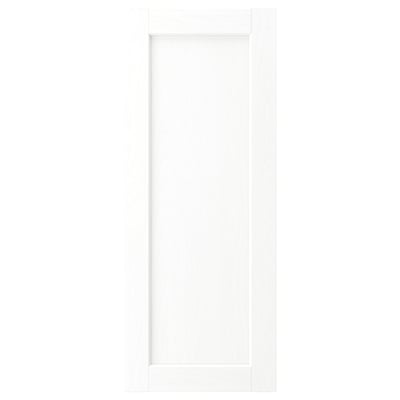 White ENKÖPING cabinet door, classic style with subtle wood texture, rectangular shape.