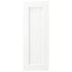 Option: ENKÖPING: white cabinet door, rectangular, simple frame, wood-effect foil, smooth surface.