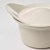 Cream dish, wide handle, glossy