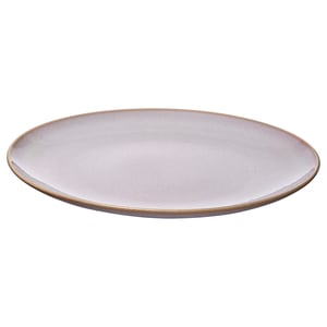 FÄRGKLAR lavender plate, round, stoneware, matte glaze.