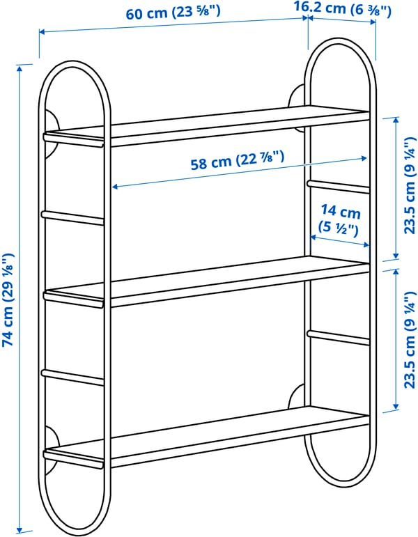 Illustration with measurements for the product: FÄRGSÄTTARE.