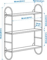 Illustration with measurements for the product: FÄRGSÄTTARE.