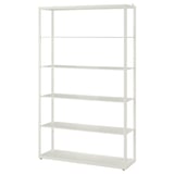 FJÄLKINGE Shelving unit, white, 118x193 cm