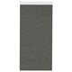 Option: A dark-colored FÖNSTERVIVA panel curtain, made from recycled materials, designed to provide privacy while allowing light through.