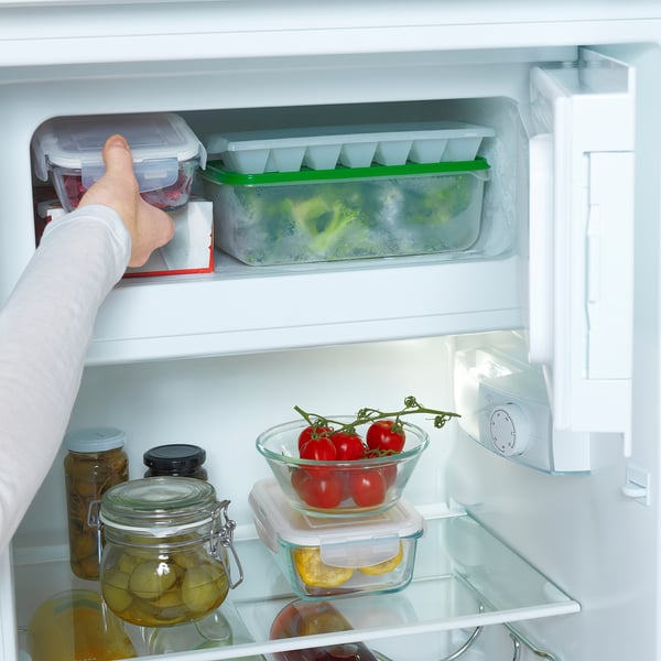 FÖRKYLD Integrated fridge w freezer compart, white, Width 54.0 cm IKEA