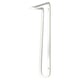 White FÖRLÄGGARE wall bracket - slightly twisted, reversible design.