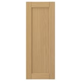 Forsbäcka light oak wooden door, rectangular with bevelled edges.