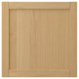 Forsbaka wood cabinet door, light brown, square shape with beveled edges.