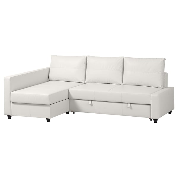 FRIHETEN Corner sofabed with storage, Bomstad white IKEA