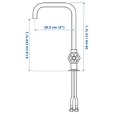 Illustration with measurements for the product: GAMLESJÖN.