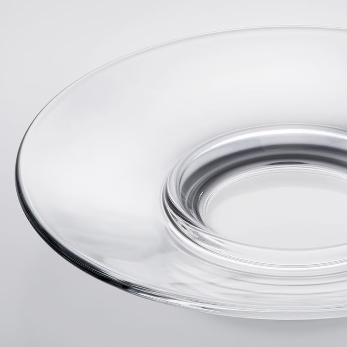 GOTTFINNANDE saucer, clear glass, 12 cm IKEA