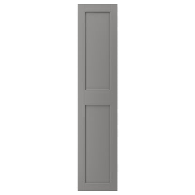 GRIMO grey door, modern traditional style, wide framed panels, fibreboard & foil.