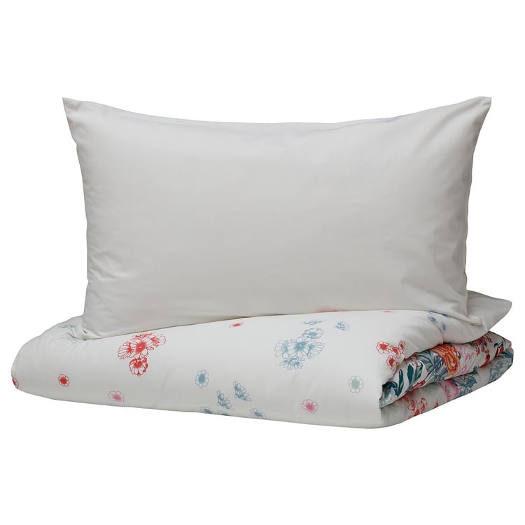 GRÖNVIDE Quilt cover and pillowcase multicolour IKEA