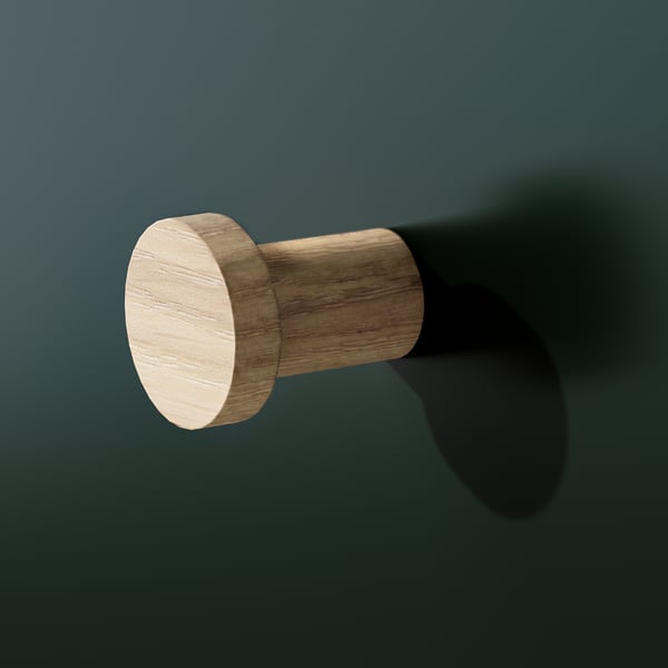 HAMPHULT Knob, oak, 22 mm