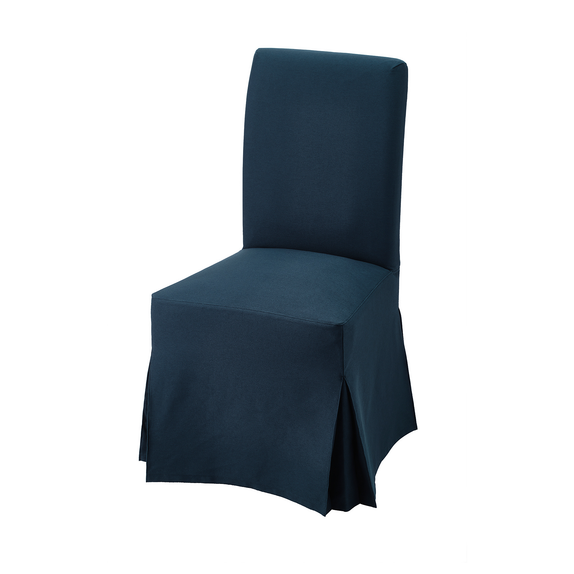HENRIKSDAL Chair cover, long, Djuparp dark greenblue, IKEA