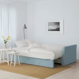 HOLMSUND Three-seat sofa-bed, Orrsta light blue