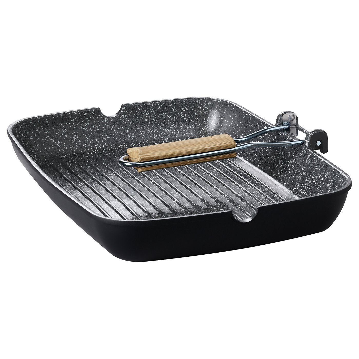 HUSKNUT grill pan, non-stick coating black, 36x26 cm IKEA