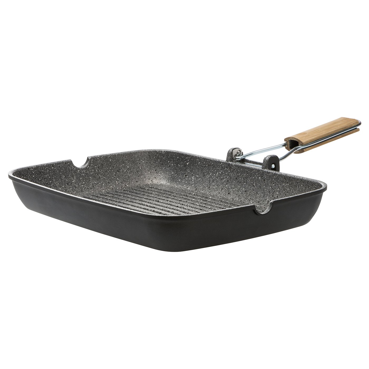 HUSKNUT Grill pan, black, Length 36 cm IKEA