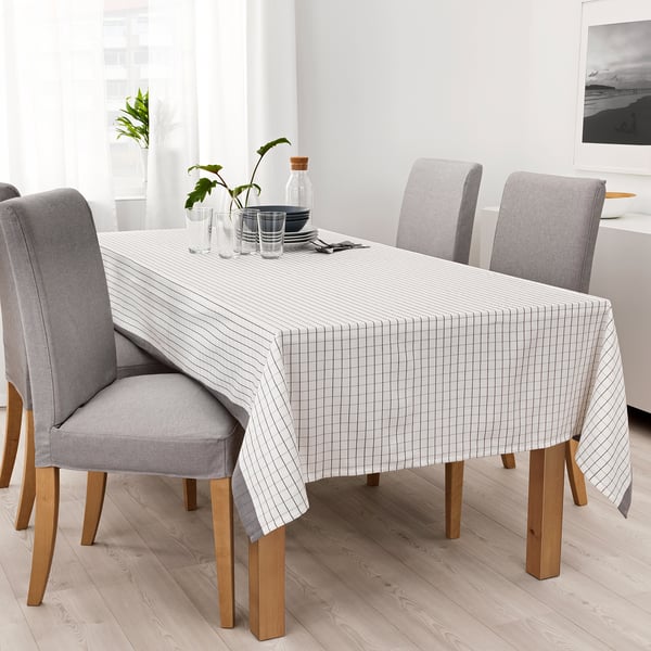 IKEA 365+ Tablecloth white, grey IKEA