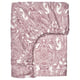 JÄTTEVALLMO Fitted sheet, white/dark pink, 160x200 cm