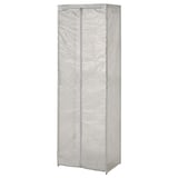A JOSTEIN storage cover, white, rectangular, with zipper and hook-loop fasteners.