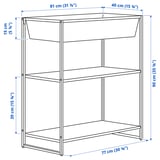 Illustration with measurements for the product: JOSTEIN.