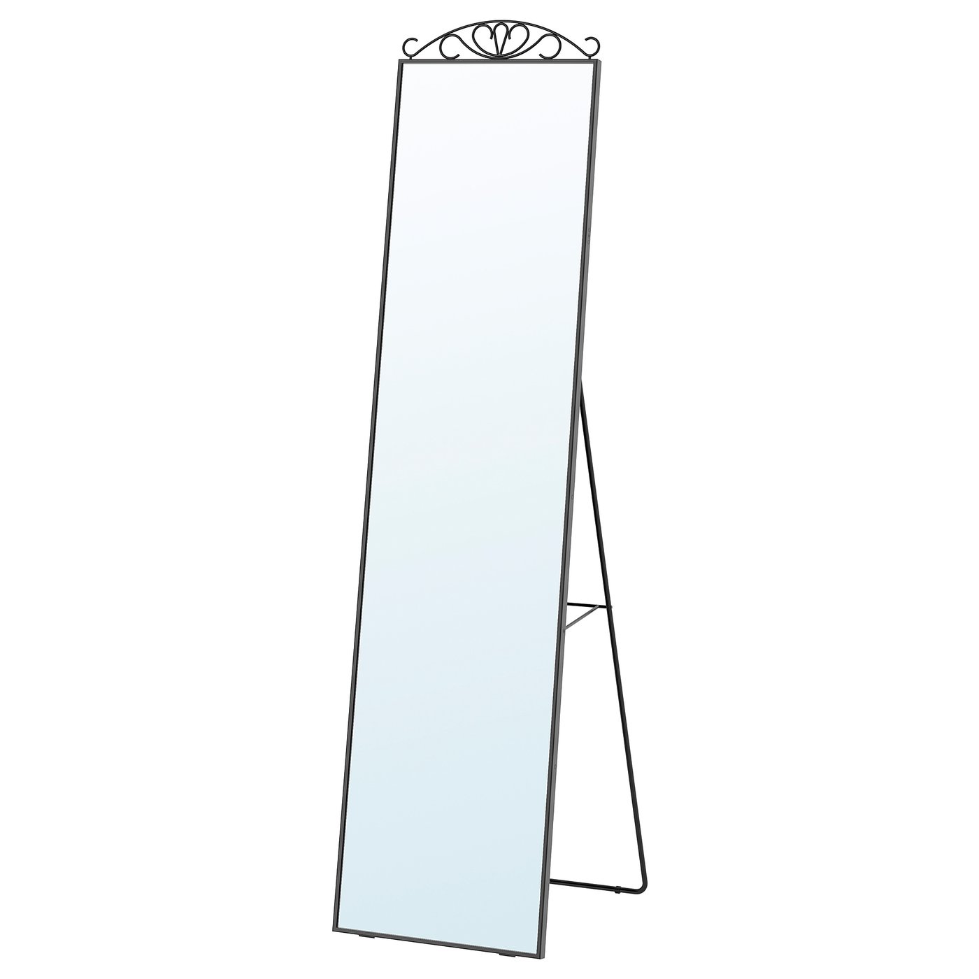 KARMSUND Standing mirror, black, 40x167 cm - IKEA