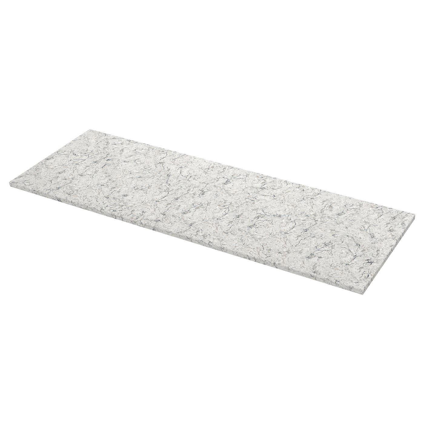 KASKER Custom made worktop, light beige/grey marble effect ...