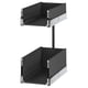 Option: Image shows KNIVSHULT dark pull-out drawer. Sleek, rectangular design with metallic runners. Modern kitchen accessory for narrow spaces.
