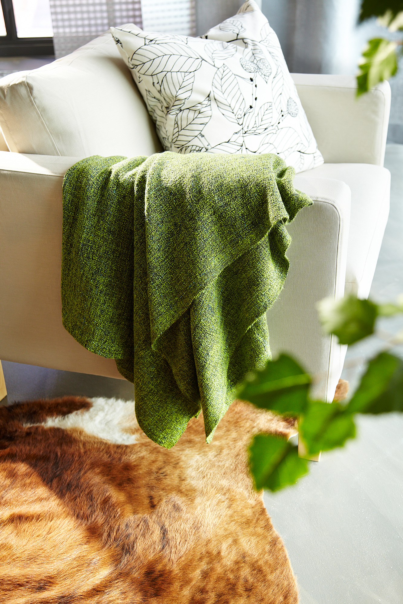 KOLDBY cow hide, brown - IKEA
