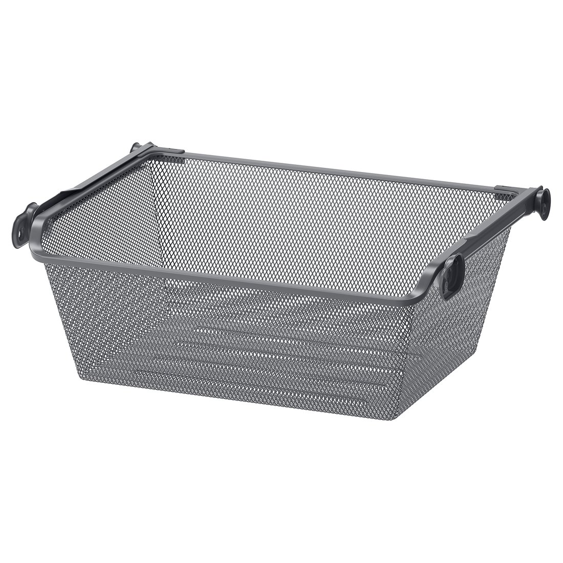 KOMPLEMENT Mesh basket with pullout rail, dark grey, 50x35 cm IKEA