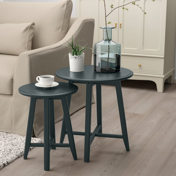 Kragsta Coffee Table Dark Blue Green Ikea