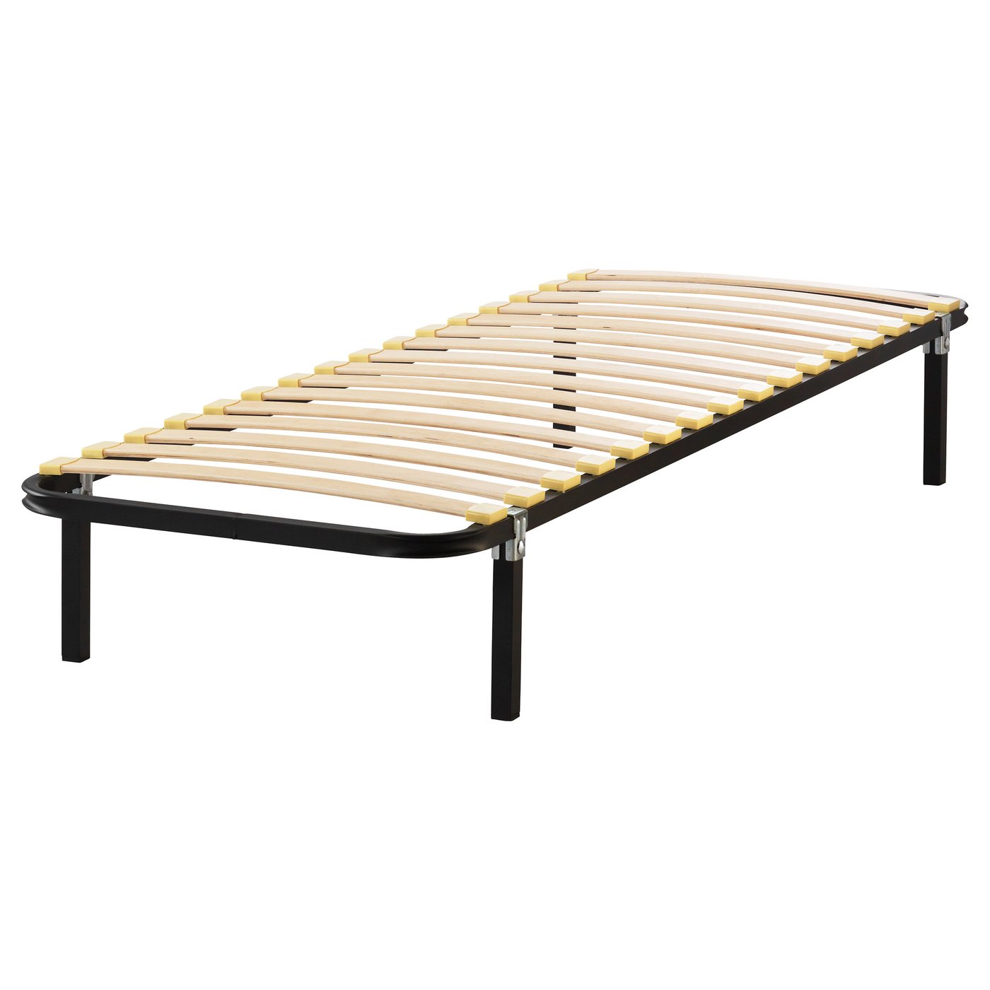 KRAKHELLA Bed base with 4 legs black IKEA