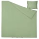 KRITSUGA: green lyocell quilt set, silky smooth, sateen-weave.