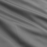 Grey satin quilt cover with smooth weave.
