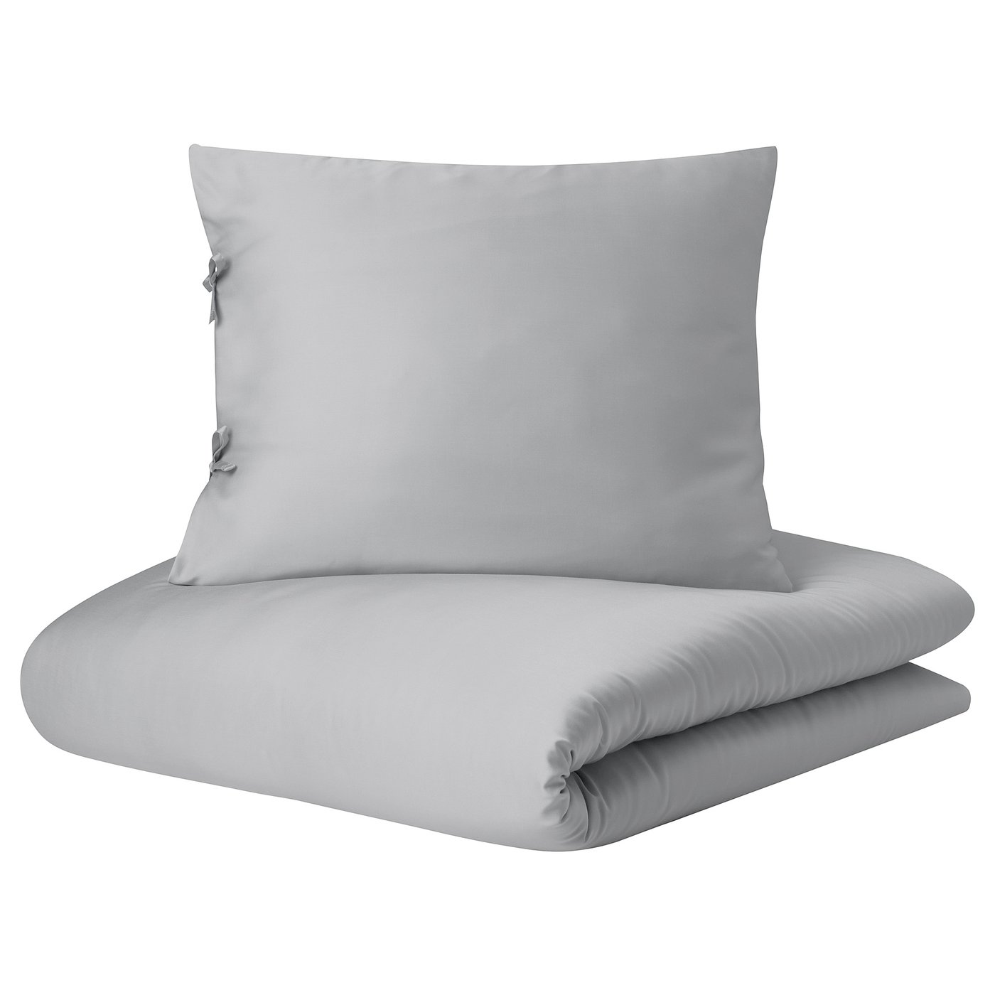 KRITSUGA duvet cover and 2 pillowcases, light grey, 240x220/50x60 cm IKEA