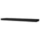 Option: A bLACK LACK wall shelf, rectangular in shape, made of fiberboard and particleboard with a sleek design.