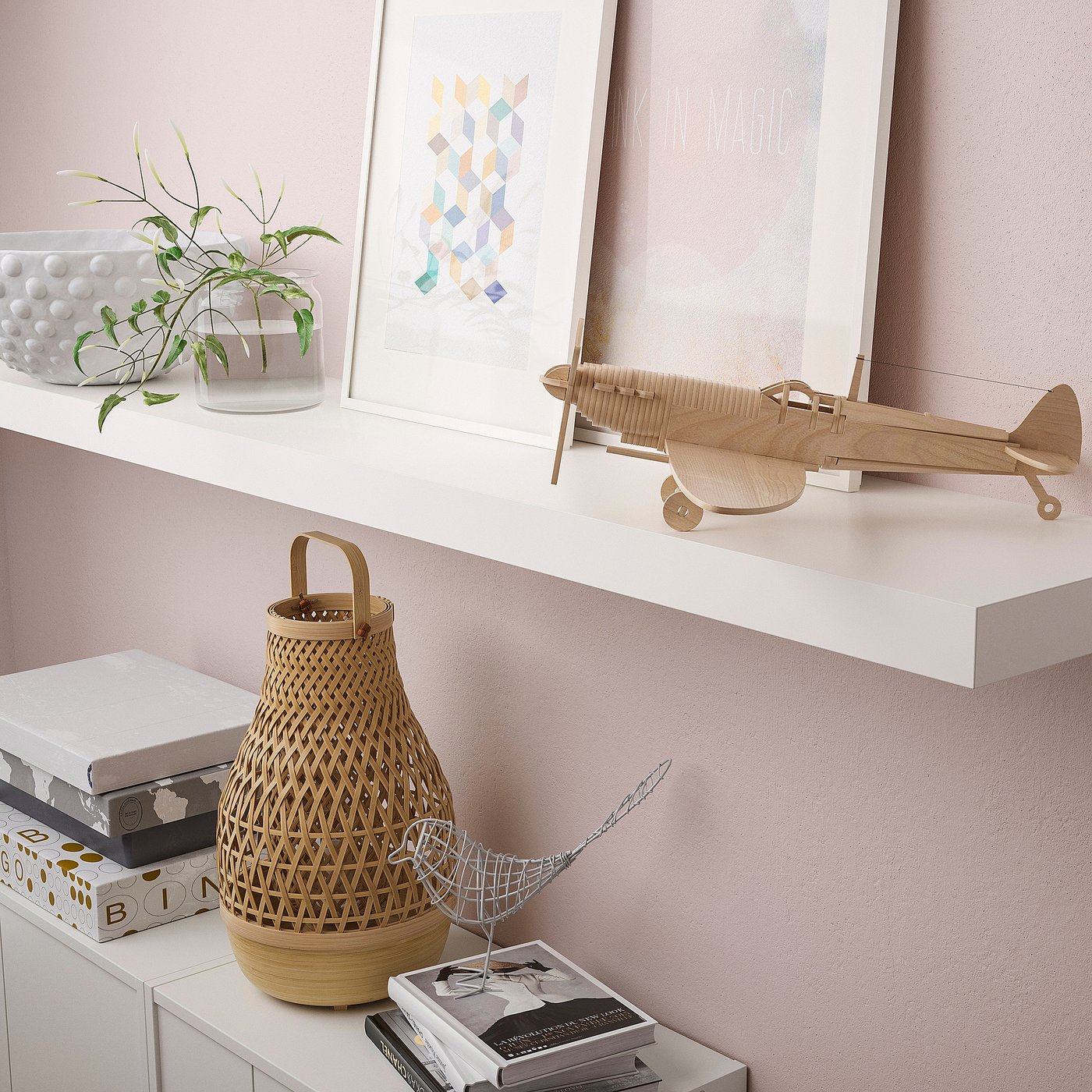 LACK Wall shelf, white, 190x26 cm - IKEA